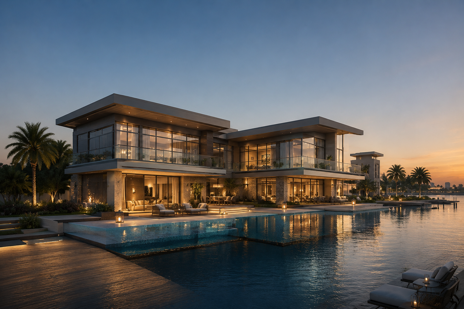 Luxury Dubai homes for sale with waterfront views