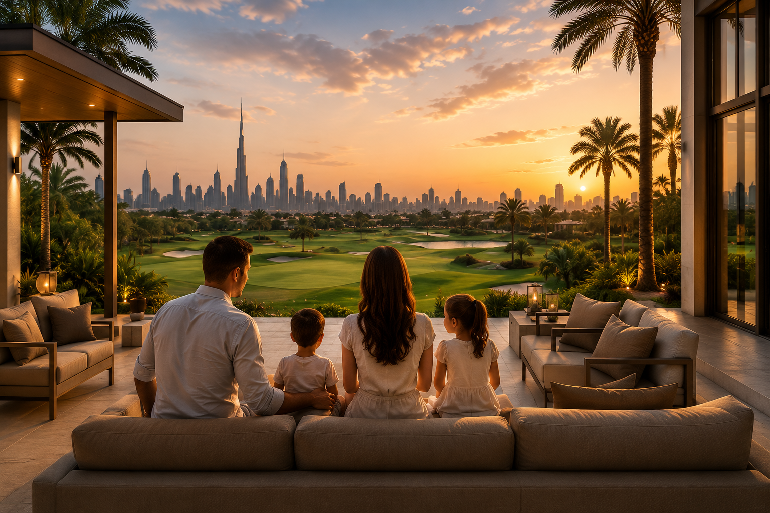 Villas For Sale Dubai family lifestyle in a luxury villa